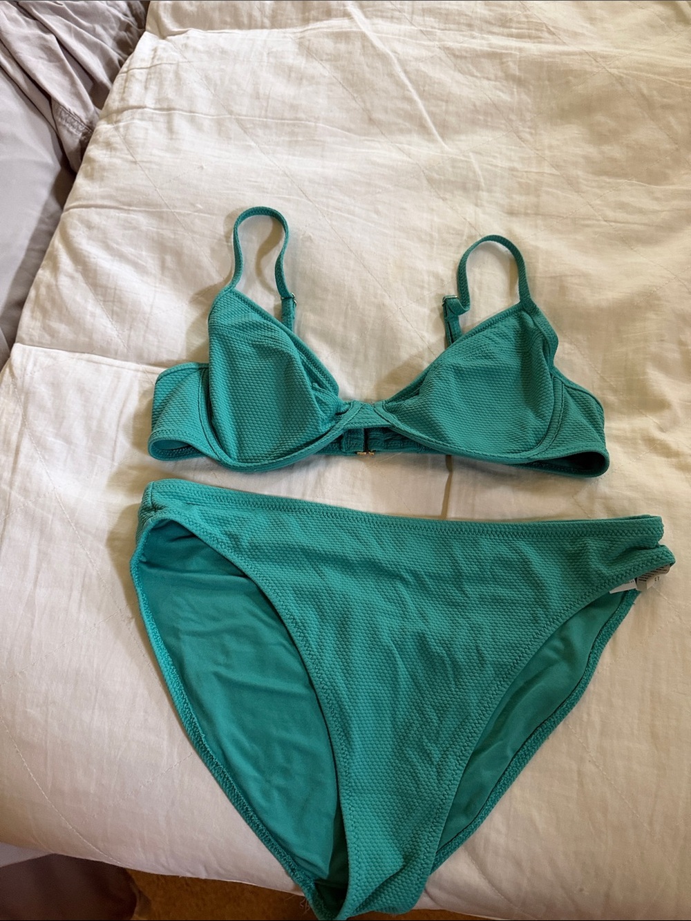 Old Navy Teal Underwire Bikini Set
